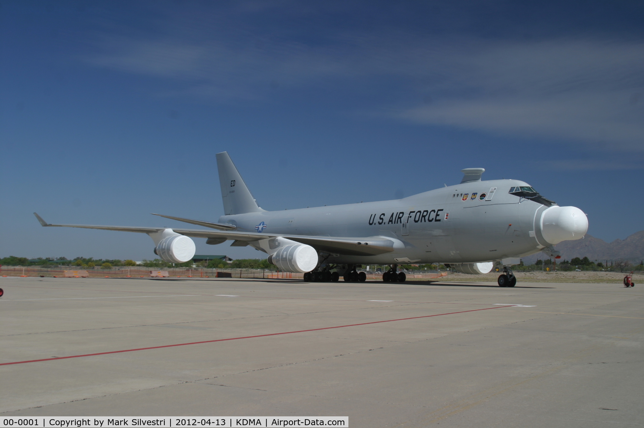 00-0001, 2000 Boeing YAL-1A (747-4G4F) C/N 30201, Davis Monthan Airshow Practice Day