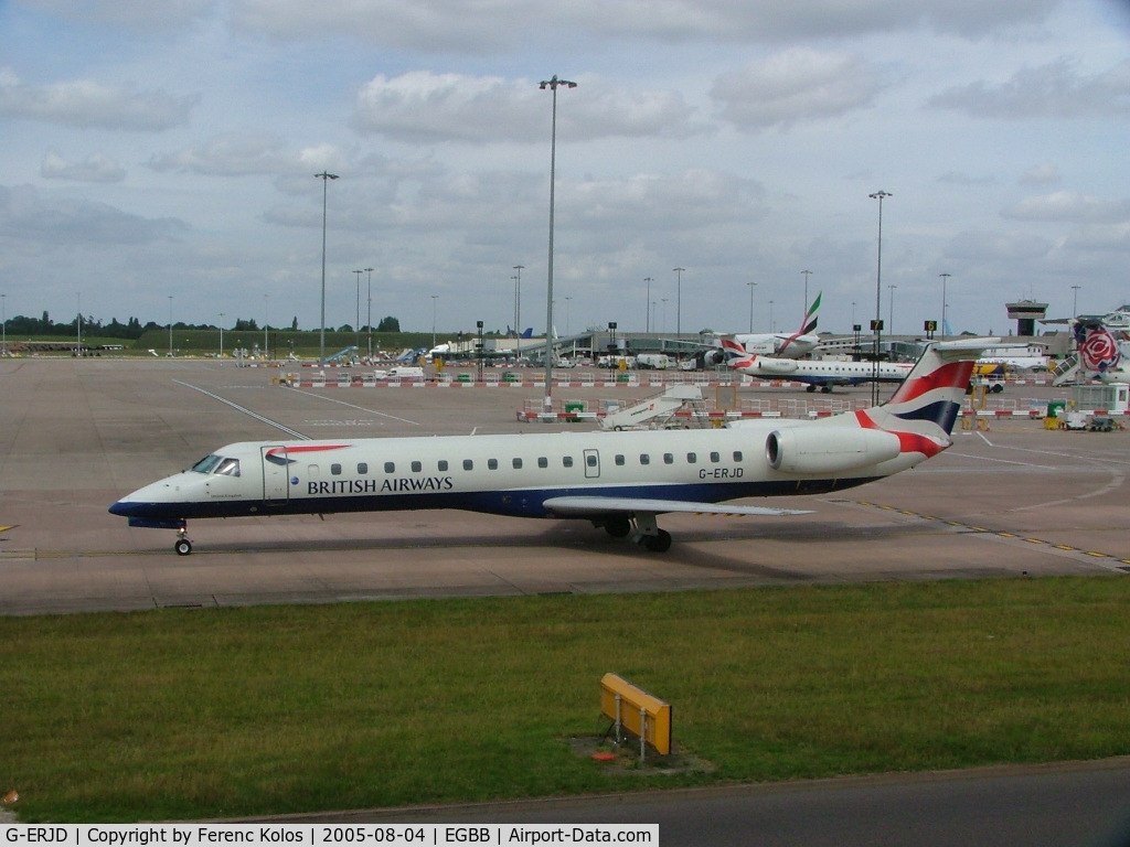 G-ERJD, 2000 Embraer EMB-145EP (ERJ-145EP) C/N 145290, Birmingham