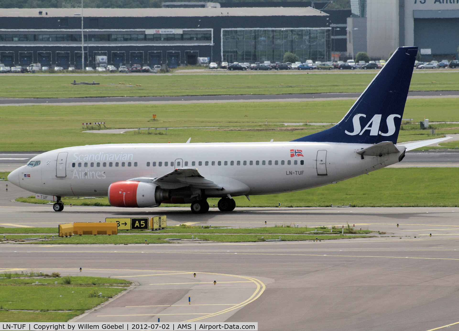 LN-TUF, 1999 Boeing 737-705 C/N 28222, Taxi to runway 24 of Schiphol Airport
