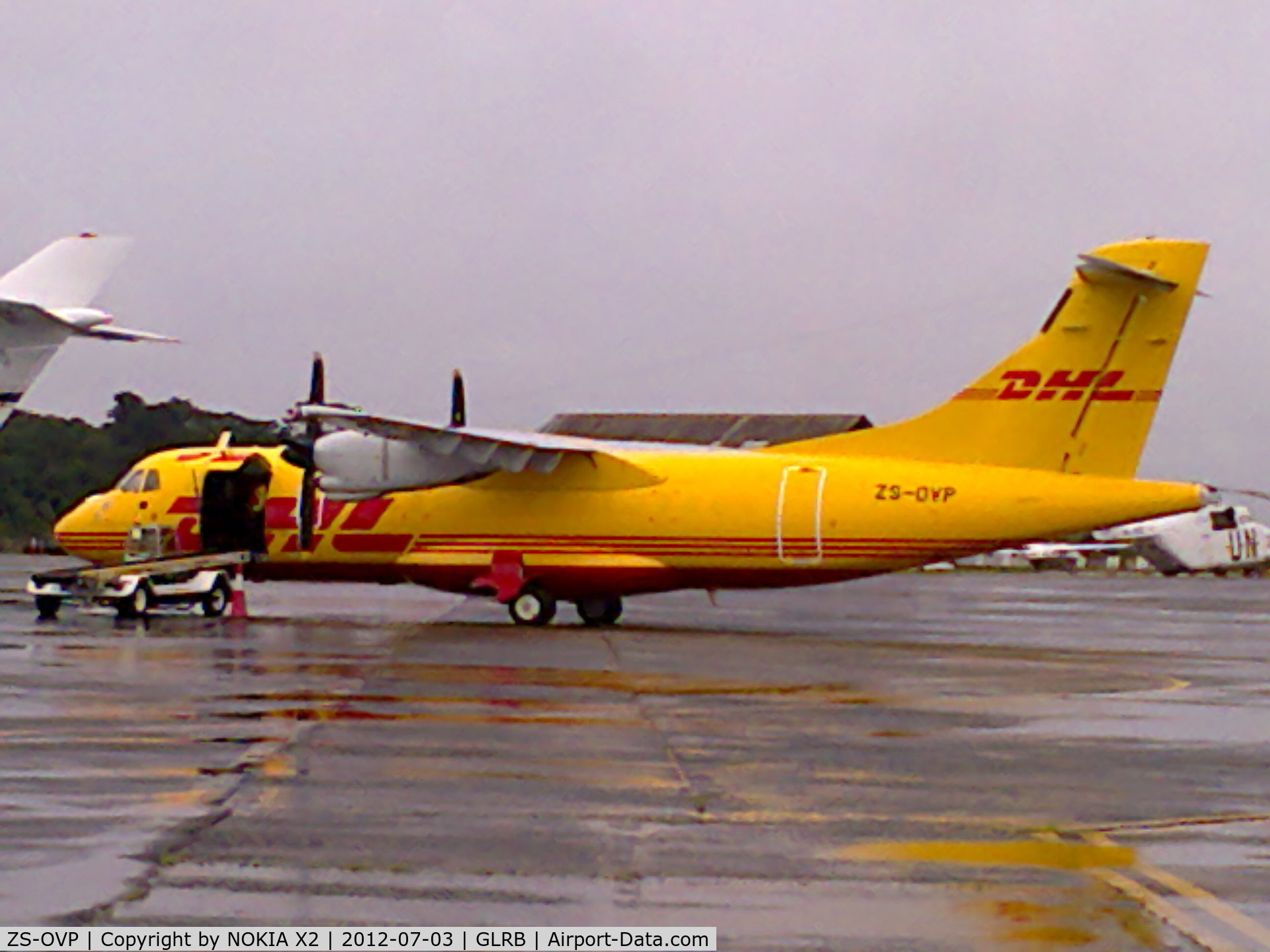 ZS-OVP, 1988 ATR 42-300 C/N 088, FLYING FOR DHL