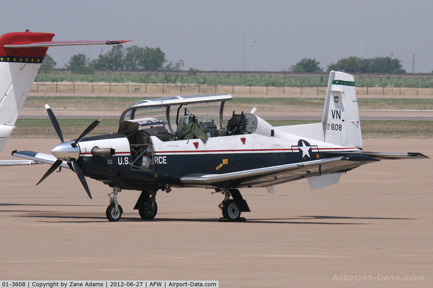 01-3608, 2001 Raytheon T-6A Texan II C/N PT-129, At Alliance Airport - Fort Worth, TX