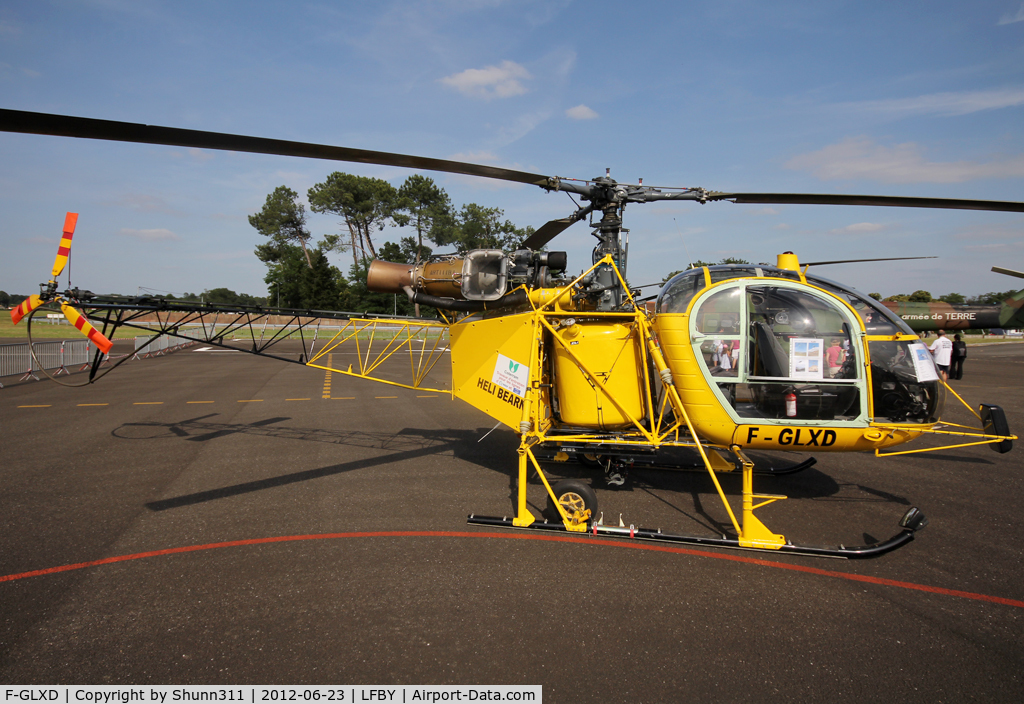 F-GLXD, Aerospatiale SA-315B Lama C/N 2610, Static display during LFBY Open Day 2012