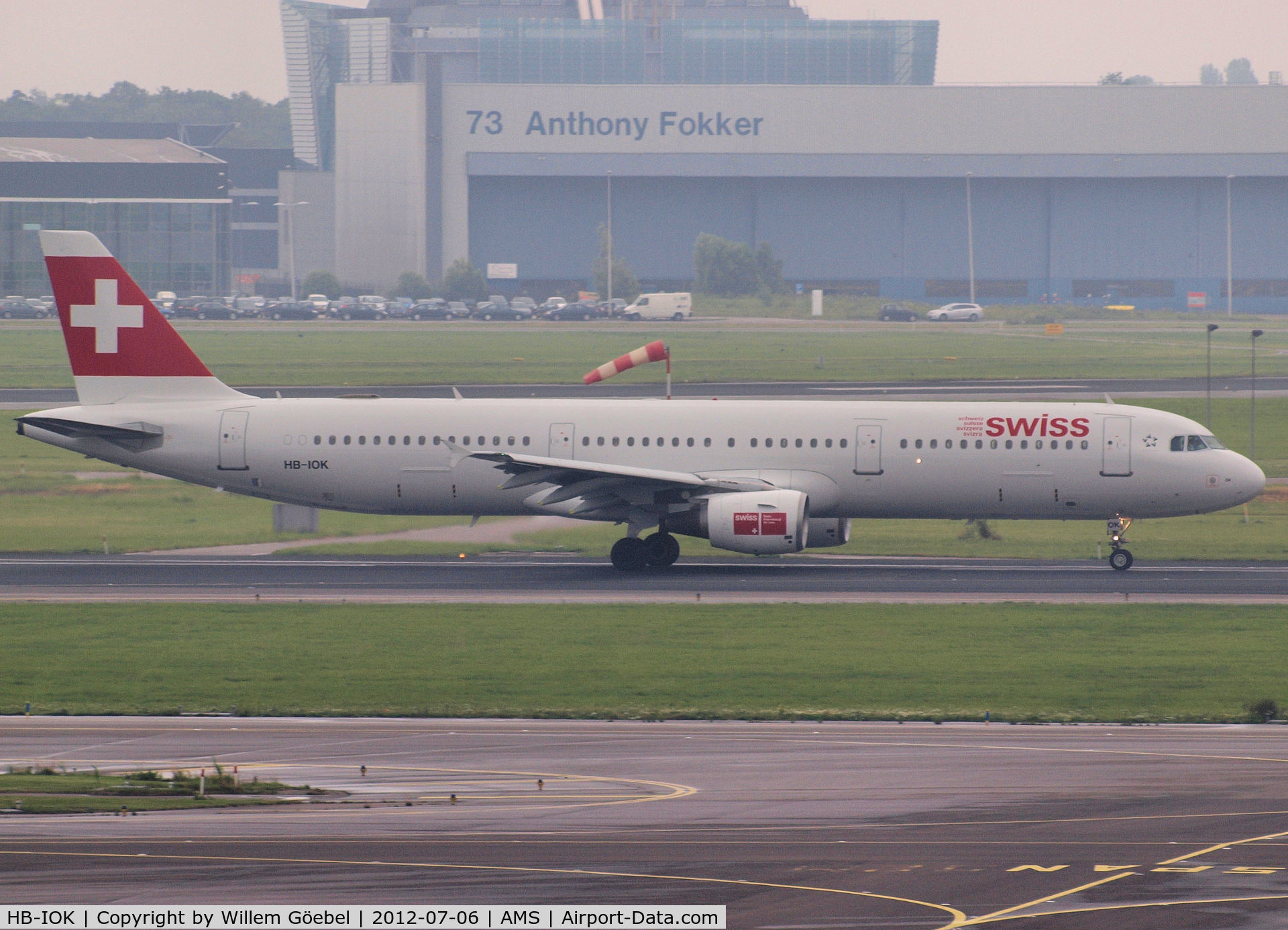 HB-IOK, 1999 Airbus A321-111 C/N 987, Taxi to runway 24 of Schiphol Airport