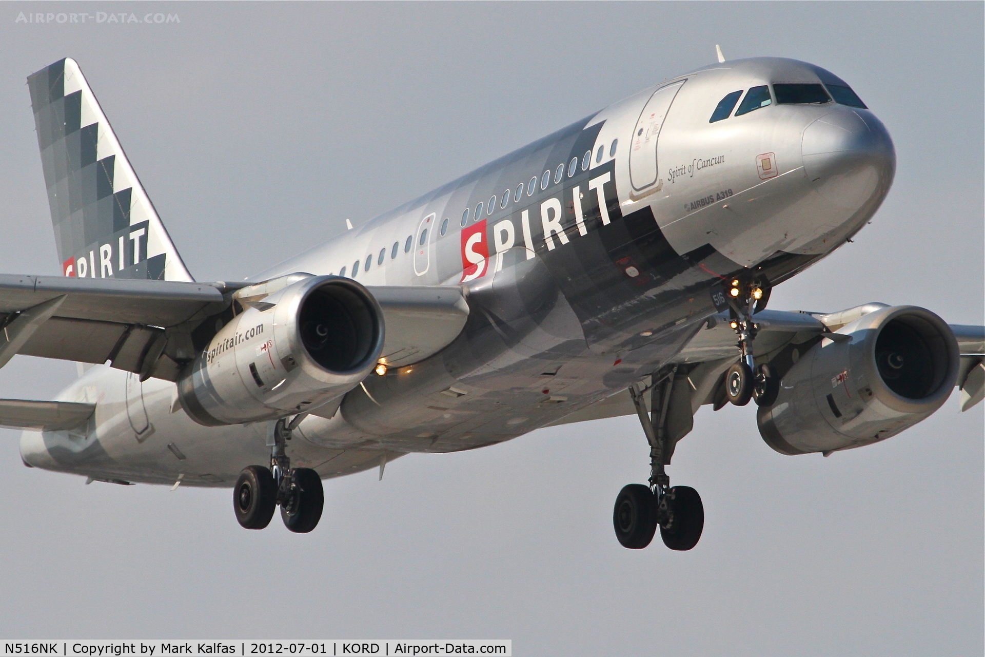 N516NK, 2006 Airbus A319-132 C/N 2704, Spirit Airlines Airbus A319-132 