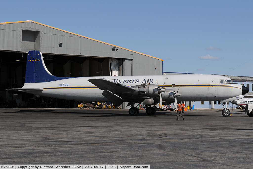 N251CE, 1953 Douglas C-118A Liftmaster (DC-6A) C/N 44612, Everts DC6