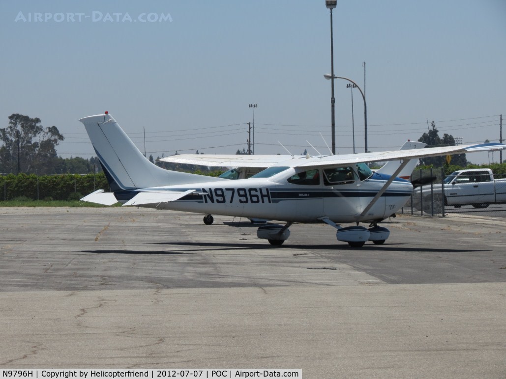 N9796H, 1981 Cessna 182R Skylane C/N 18268030, Parked near Howard Aviation