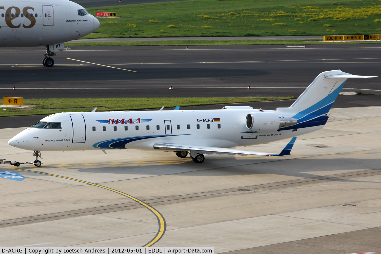 D-ACRG, 2002 Bombardier CRJ-200ER (CL-600-2B19) C/N 7630, former Lufthansa new colors for - Yamal Aero