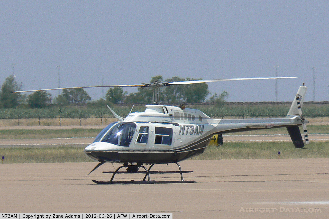N73AM, Bell 206B JetRanger C/N 3473, At Alliance Airport - Fort Worth, TX