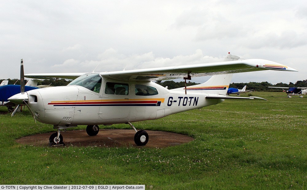 G-TOTN, 1977 Cessna 210M Centurion C/N 21061674, Ex: N732PV > OO-CNJ > G-BVZM > G-TOTN - Originally owned to, Zone Travel Ltd in February 1995 as G-BVZM. Currently owned to, Quay Financial Strategies Ltd since May 2009 as G-TOTN.