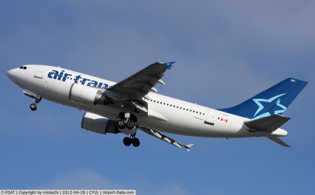 C-FDAT, 1992 Airbus A310-308 C/N 658, Take off in 24L