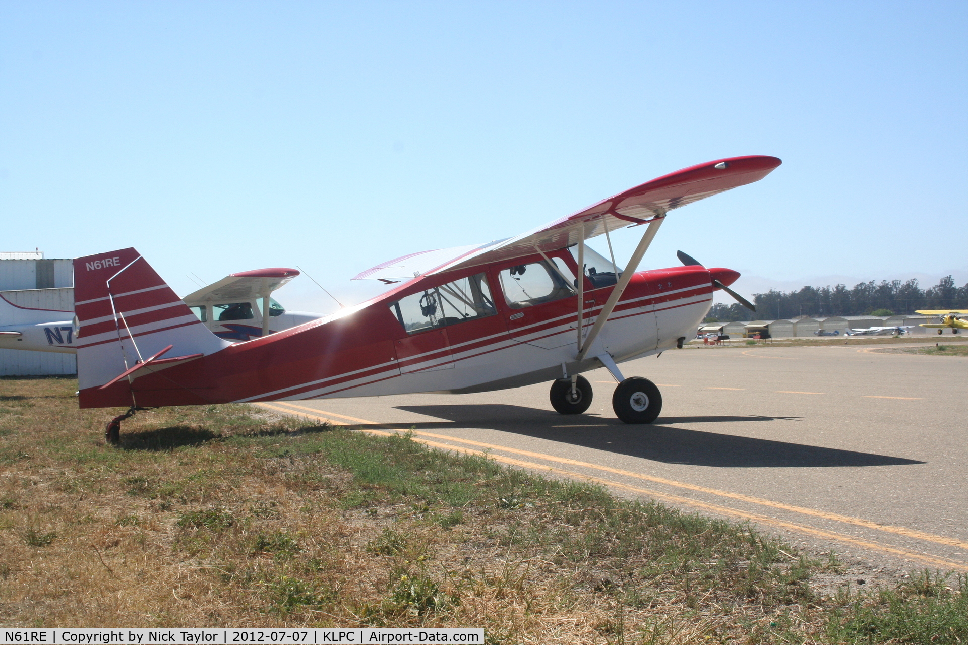 N61RE, 1978 Bellanca 7GCAA C/N 375-79, Parked on the south side