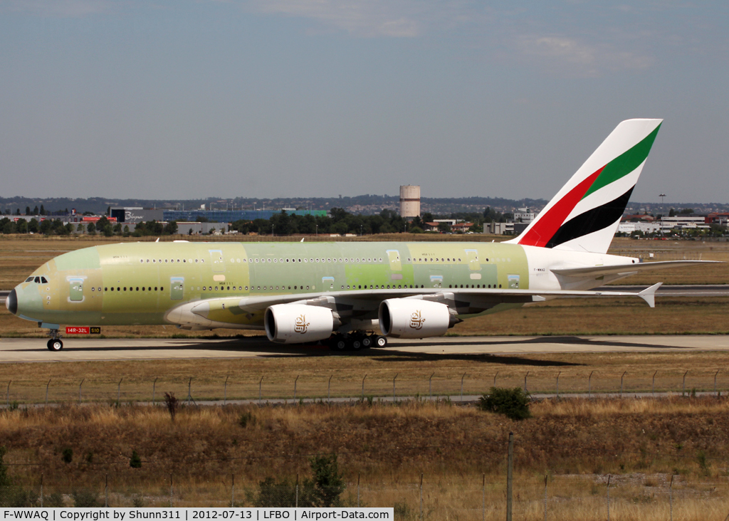 F-WWAQ, 2012 Airbus A380-861 C/N 111, C/n 0111 - For Emirates