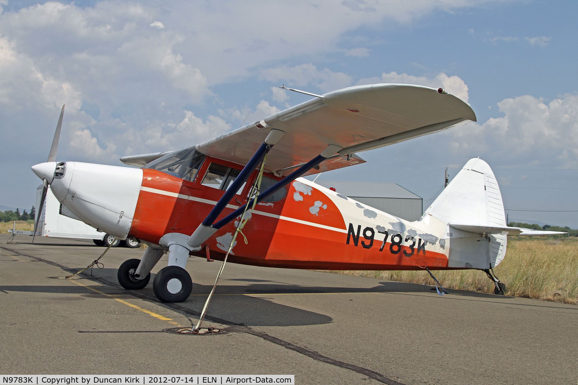 N9783K, 1947 Stinson 108-2 Voyager C/N 108-2783, A lick of paint is needed for this Stinson