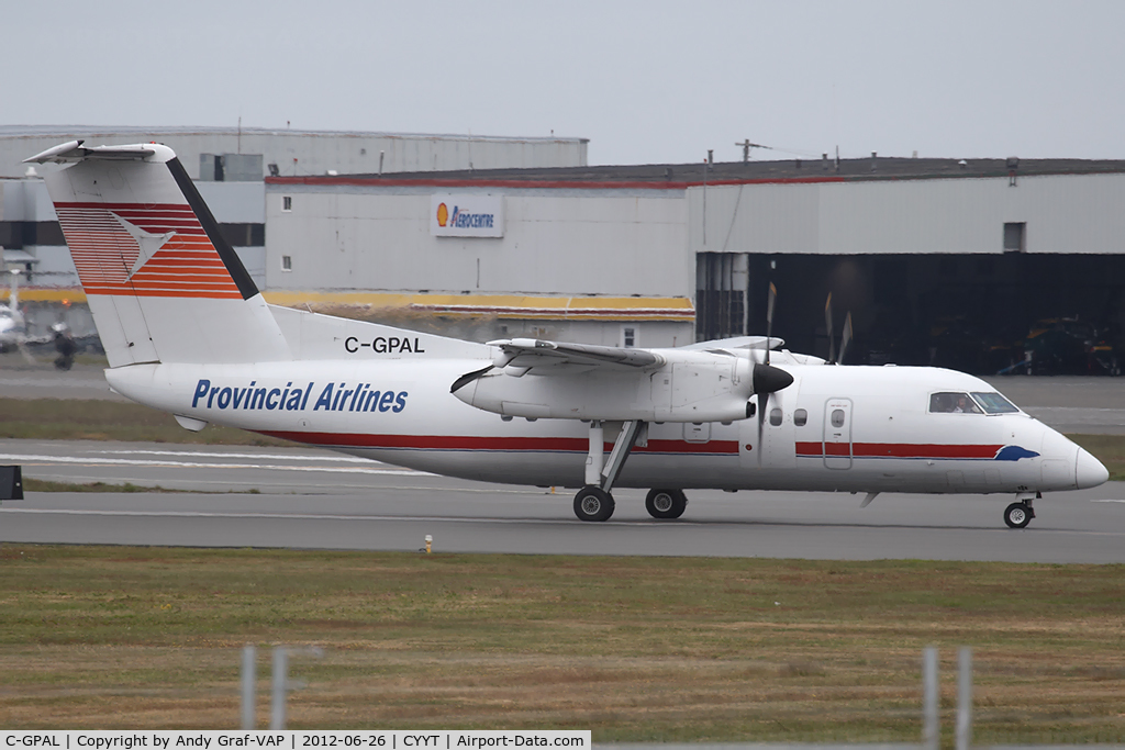 C-GPAL, 1989 De Havilland Canada DHC-8-102 Dash 8 C/N 157, Provincial Airlines DHC 8-100