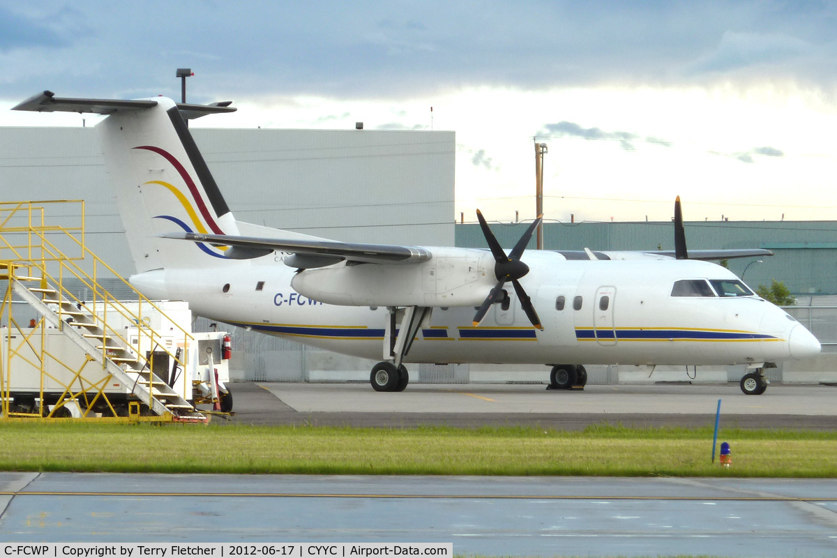 C-FCWP, 1988 De Havilland Canada DHC-8-102 Dash 8 C/N 111, at Calgary