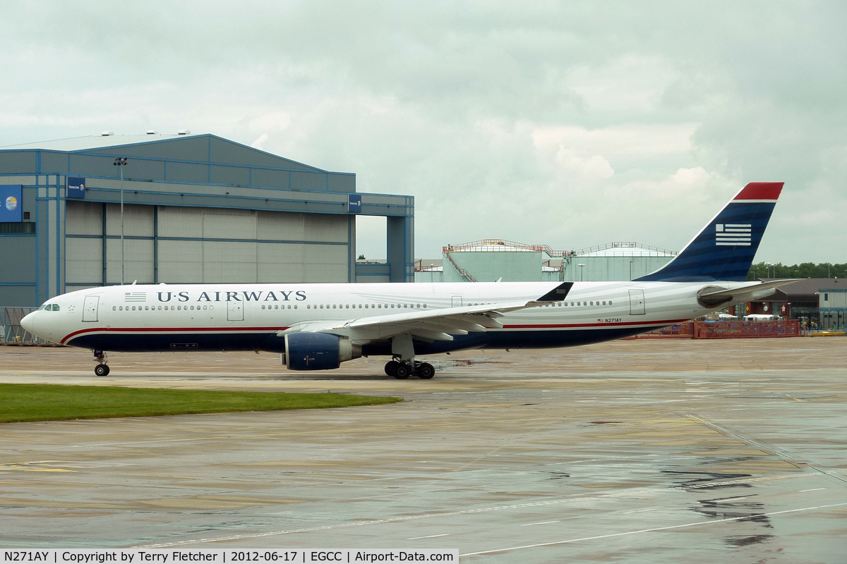 N271AY, 2000 Airbus A330-323 C/N 0323, at Manchester UK