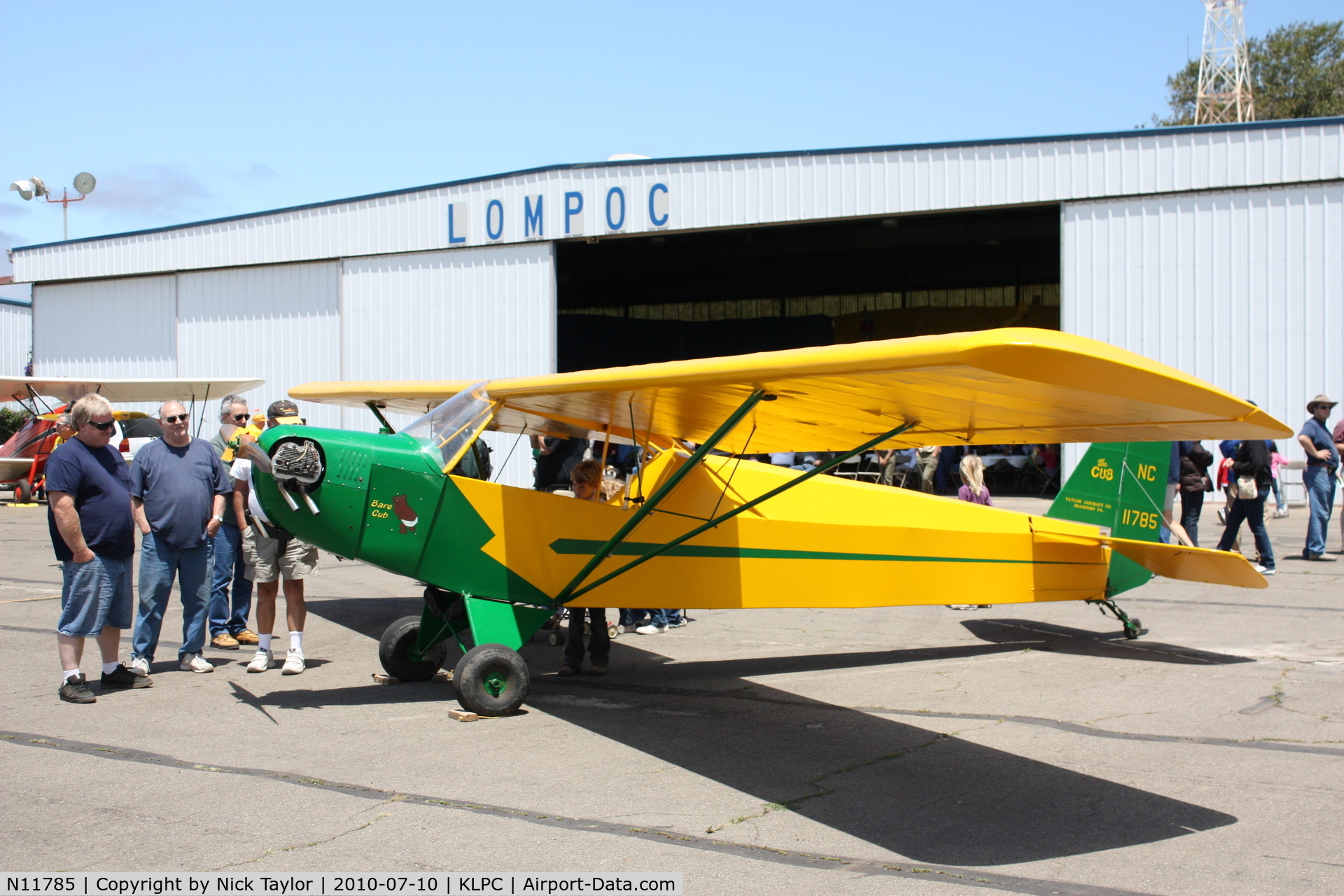 N11785, 1935 Piper E-2 C/N 320, Lompoc Piper Cub fly in 2010