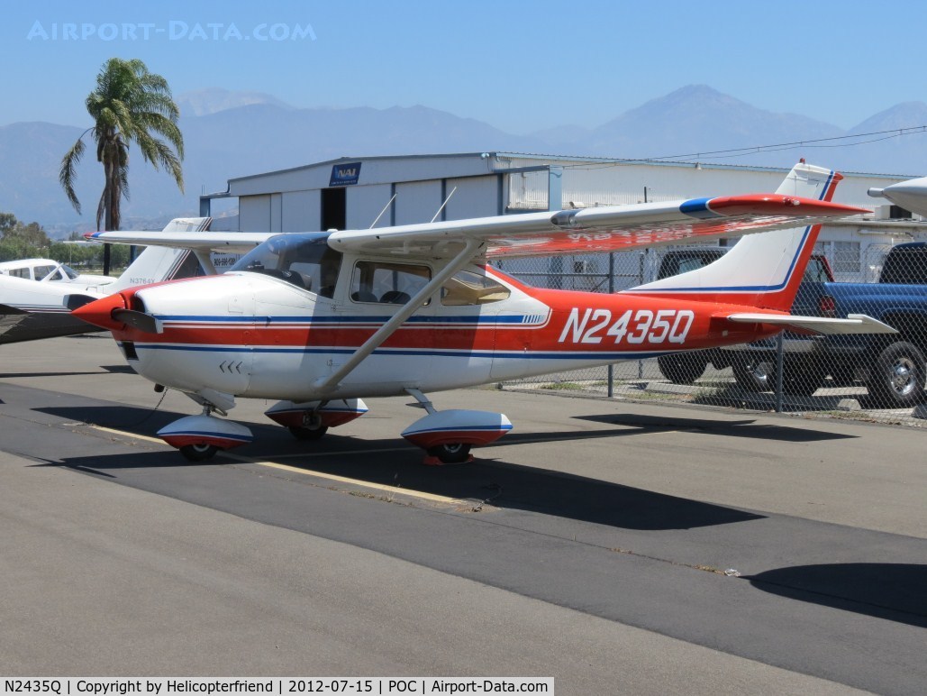 N2435Q, 1966 Cessna 182K Skylane C/N 18257635, Parked in transient parking