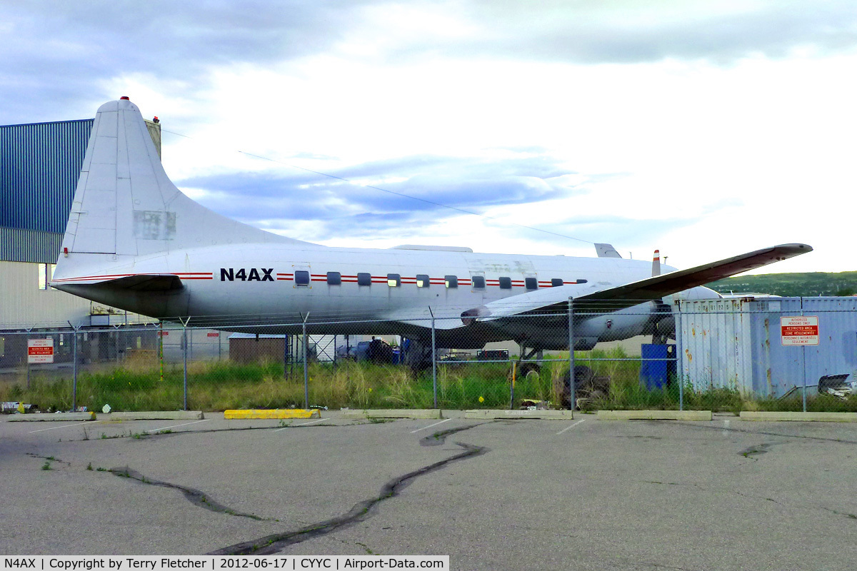 N4AX, Canadair CC-109 Cosmopolitan (CL-66B/580) C/N 11151, Stored at Calgary