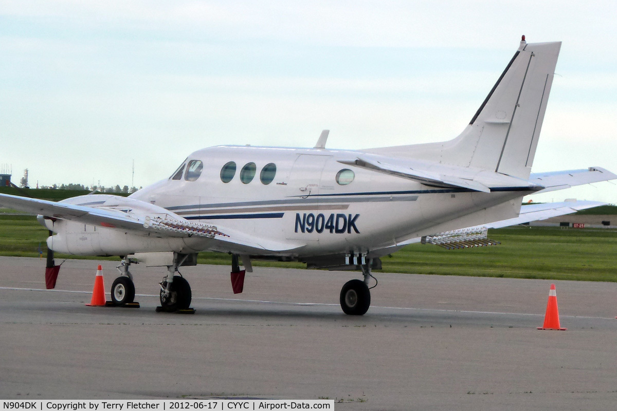 N904DK, 1984 Beech C90 King Air C/N LJ-1089, at Calgary