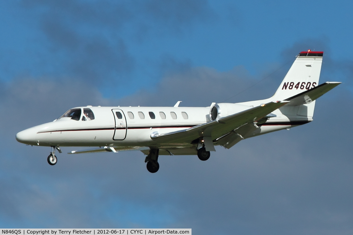 N846QS, 2008 Cessna 560 C/N 560-0797, at Calgary