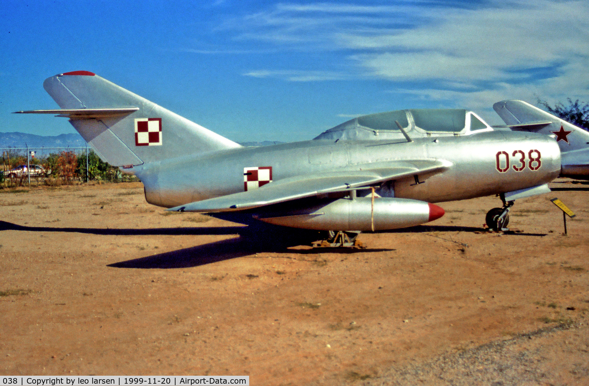 038, Mikoyan-Gurevich MiG-15UTI C/N 1A06038, Pima Air Museum 20.11.99