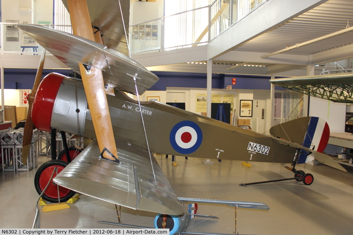 N6302, Sopwith Triplane Replica C/N Not found N6302, At Aero Space Museum of Calgary