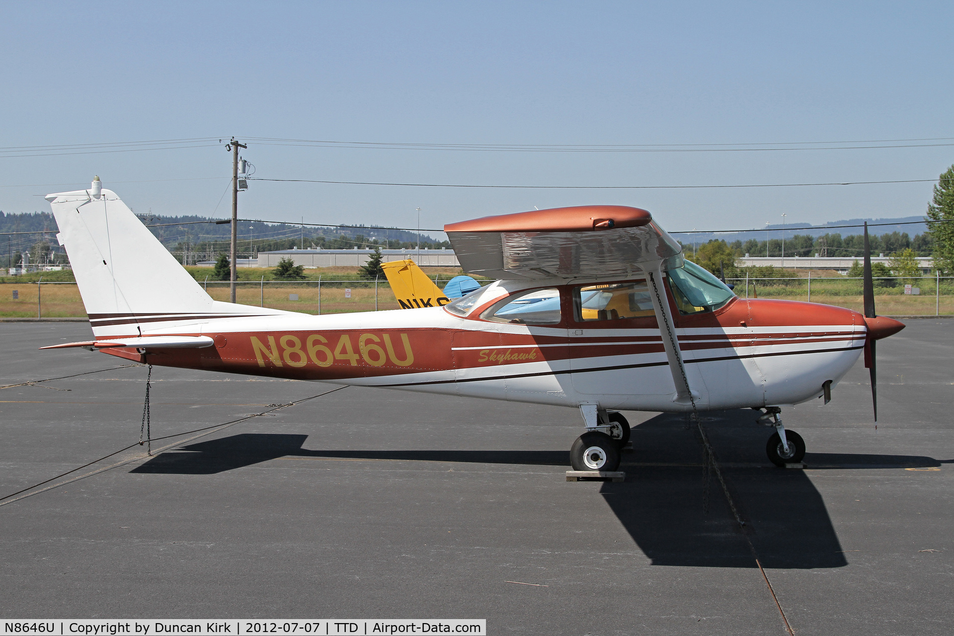 N8646U, 1965 Cessna 172F C/N 17252548, Troutdale has a pretty large GA population