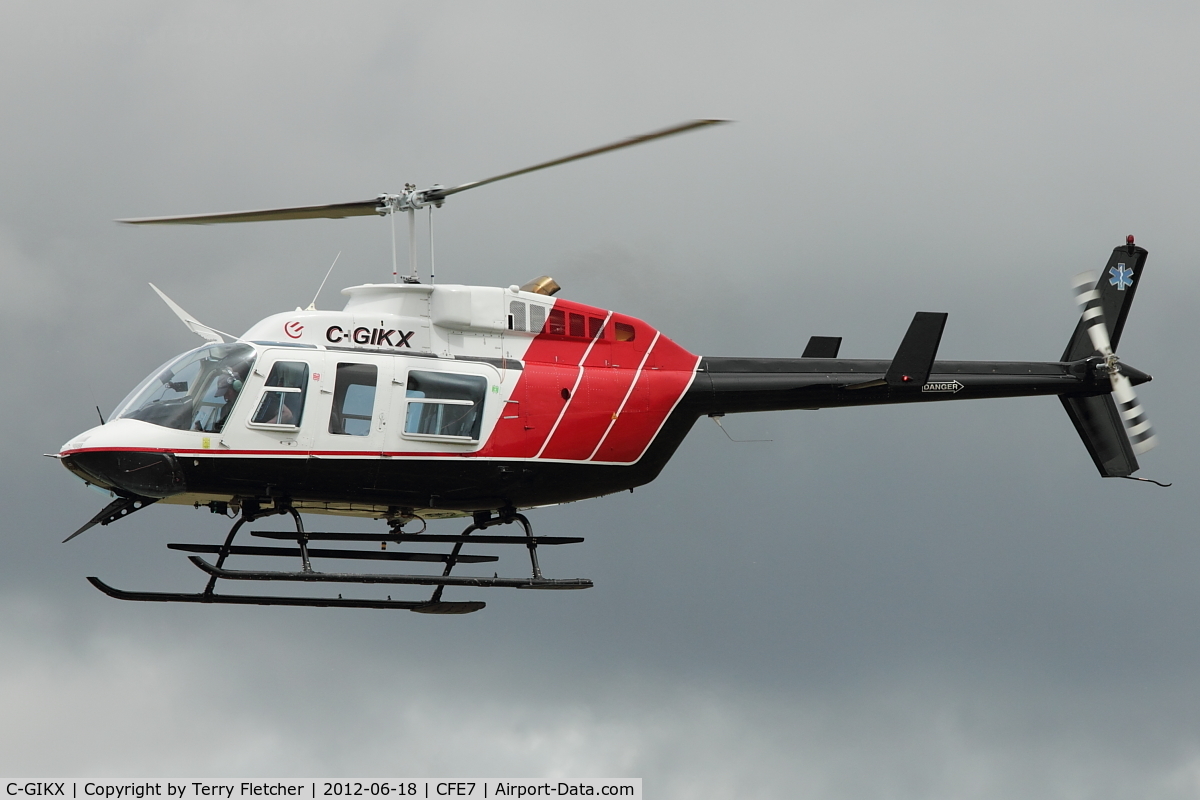 C-GIKX, 1981 Bell 206L-1 LongRanger II C/N 45672, At Kananaskis Village Helistop Airport, Alberta