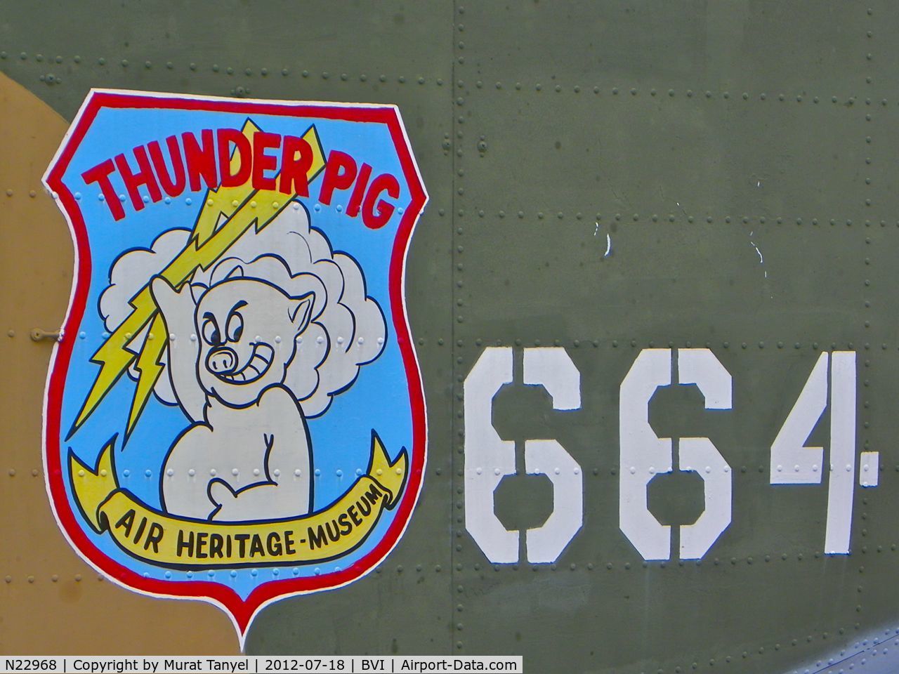 N22968, 1954 Fairchild C-123K Provider C/N 20113, New insignia