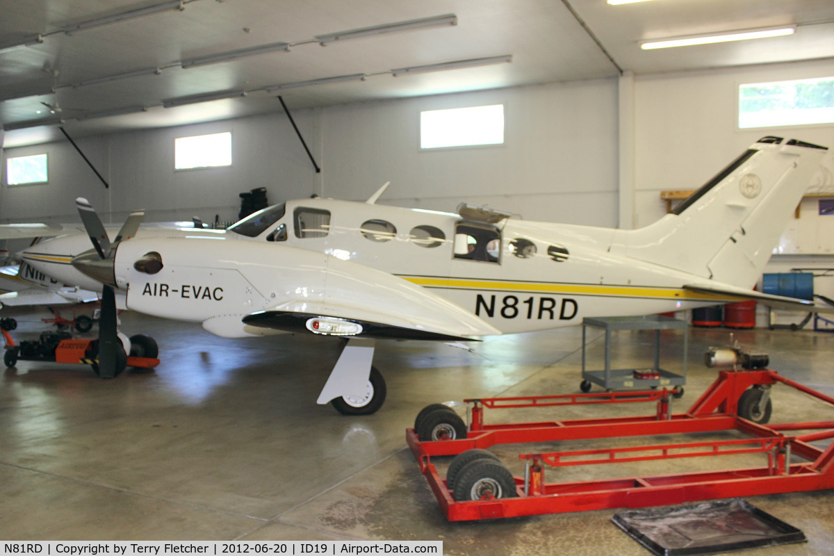 N81RD, 1977 Cessna 421C Golden Eagle C/N 421C0291, On display at Bird Aviation Museum and Invention Center, near Sagle , Idaho
