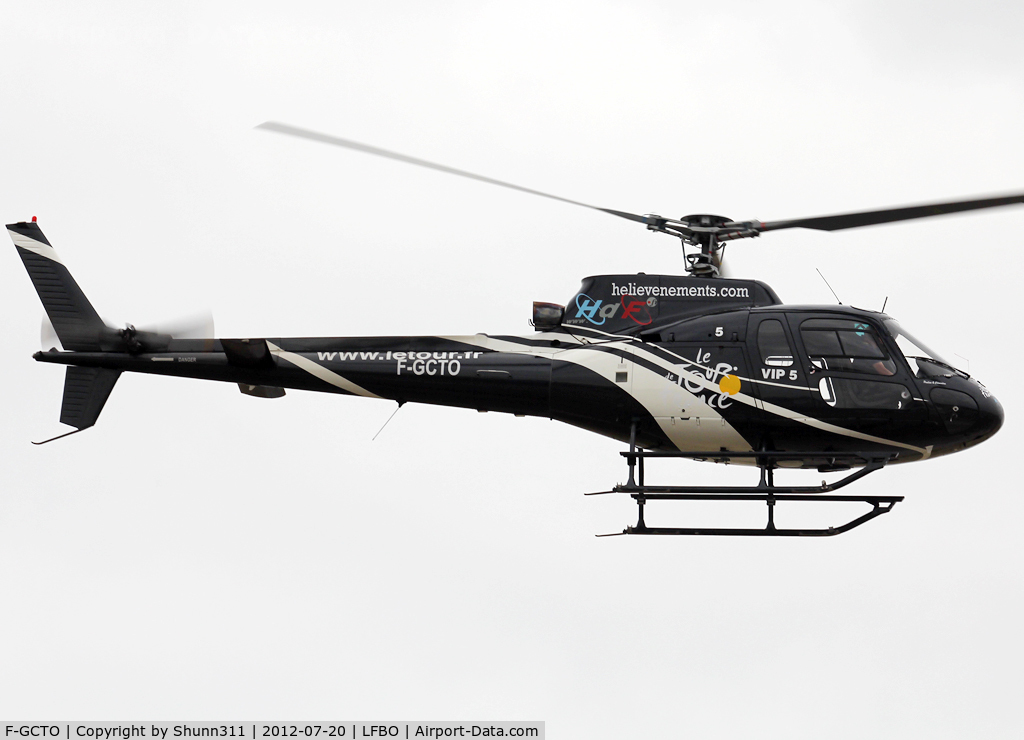 F-GCTO, Eurocopter AS-350BA Ecureuil Ecureuil C/N 1361, Used for 'Le Tour de France' 2012