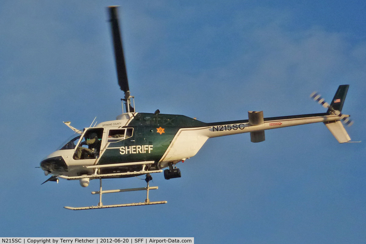 N215SC, Bell OH-58 C/N 70-15148, Sherrif's Bell OH-58, c/n: 70-15148 at Spokane Felts Field