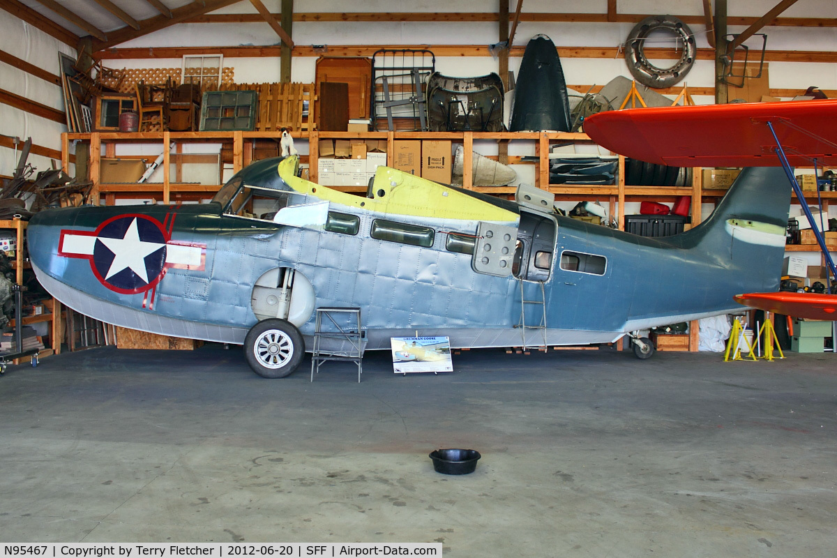 N95467, 1942 Grumman G-21A Goose C/N 1161, 1942 Grumman G-21A, c/n: 1161 at Spokane Felts Field
