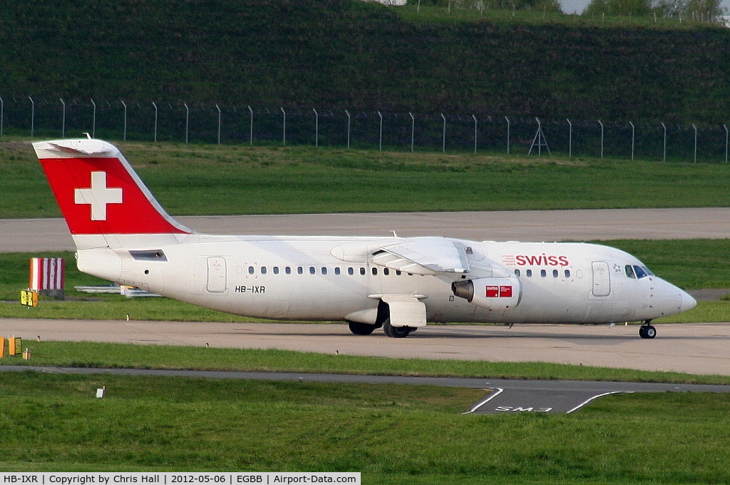 HB-IXR, 1996 British Aerospace Avro 146-RJ100 C/N E3281, Swiss European Airlines