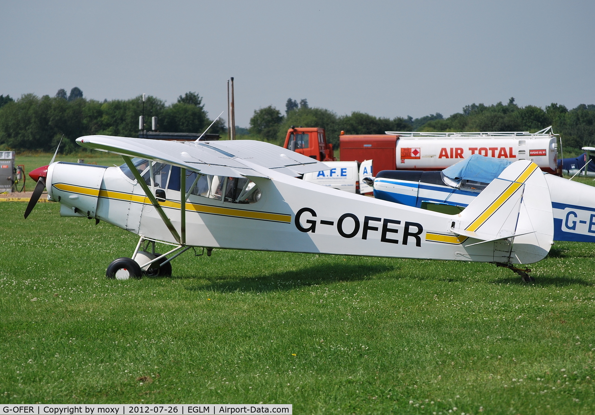 G-OFER, 1977 Piper PA-18-150 Super Cub C/N 18-7709058, Piper PA-18-150 Super Cub ex N83509 at White Waltham.