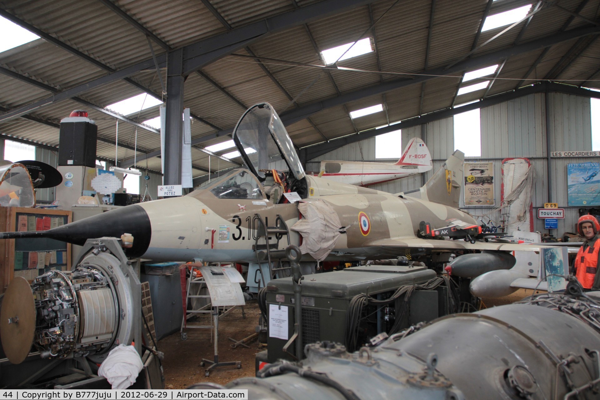 44, Dassault Mirage IIIC C/N 44, at Touchay