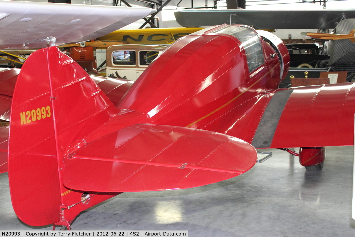 N20993, 1938 Dart G C/N G-11, at Western Antique Aeroplane & Automobile Museum at Hood River, Oregon