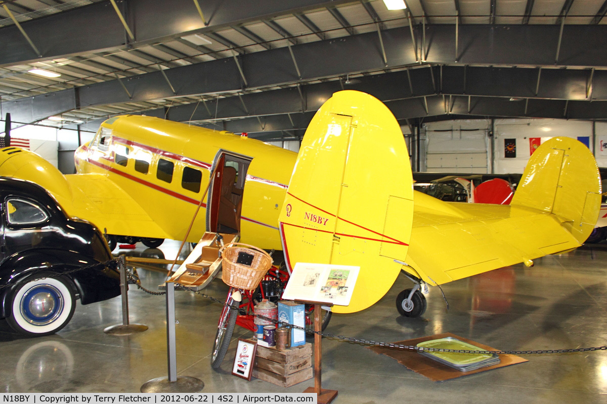 N18BY, 1957 Beech E18S C/N BA-275, at Western Antique Aeroplane and Automobile Museum at Hood River, Oregon