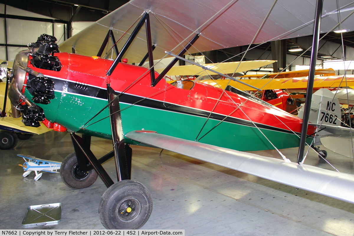 N7662, Waco GXE C/N 1657, at Western Antique Aeroplane and Automobile Museum at Hood River, Oregon