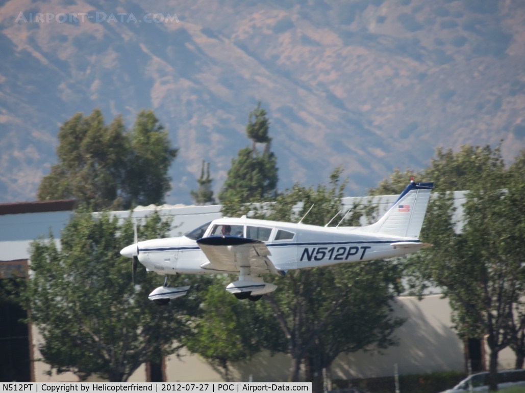 N512PT, 1972 Piper PA-28-180 Cherokee C/N 28-7305101, Landing
