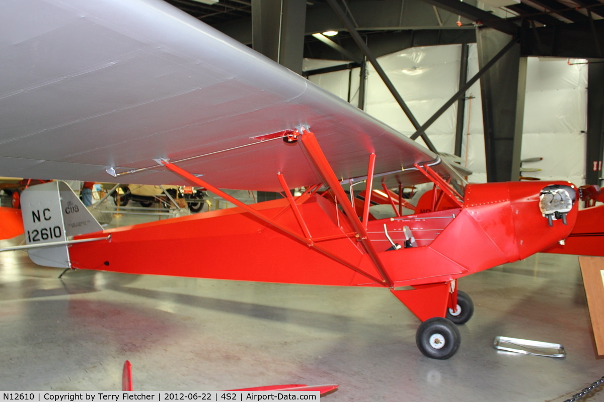 N12610, 1931 Taylor E-2 C/N 18, At Western Antique Aeroplane & Automobile Museum in Hood River , Oregon