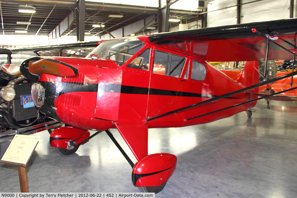 N9000, 1937 McClish Funk B C/N B-2, At Western Antique Aeroplane & Automobile Museum in Hood River , Oregon