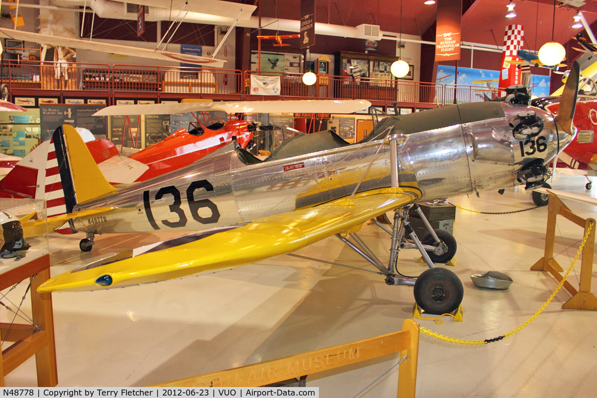 N48778, 1941 Ryan Aeronautical ST3KR C/N 1057, At Pearson Airport Museum , Vancouver , WA , USA