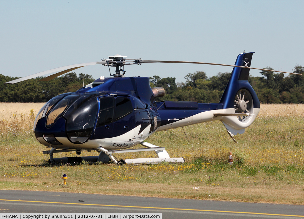 F-HANA, 2008 Eurocopter EC-130B-4 (AS-350B-4) C/N 4590, Parked near the Control Tower...