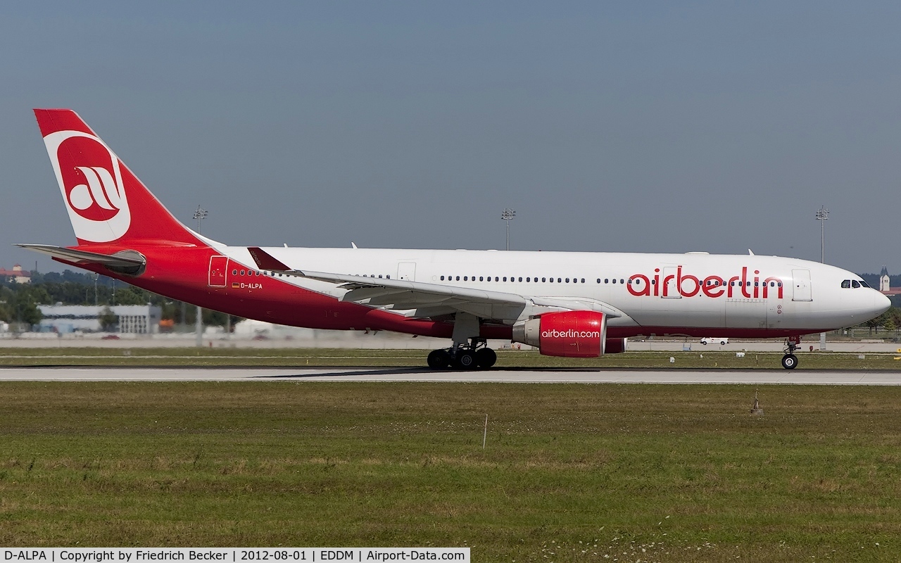 D-ALPA, 2001 Airbus A330-223 C/N 403, departure from Munich