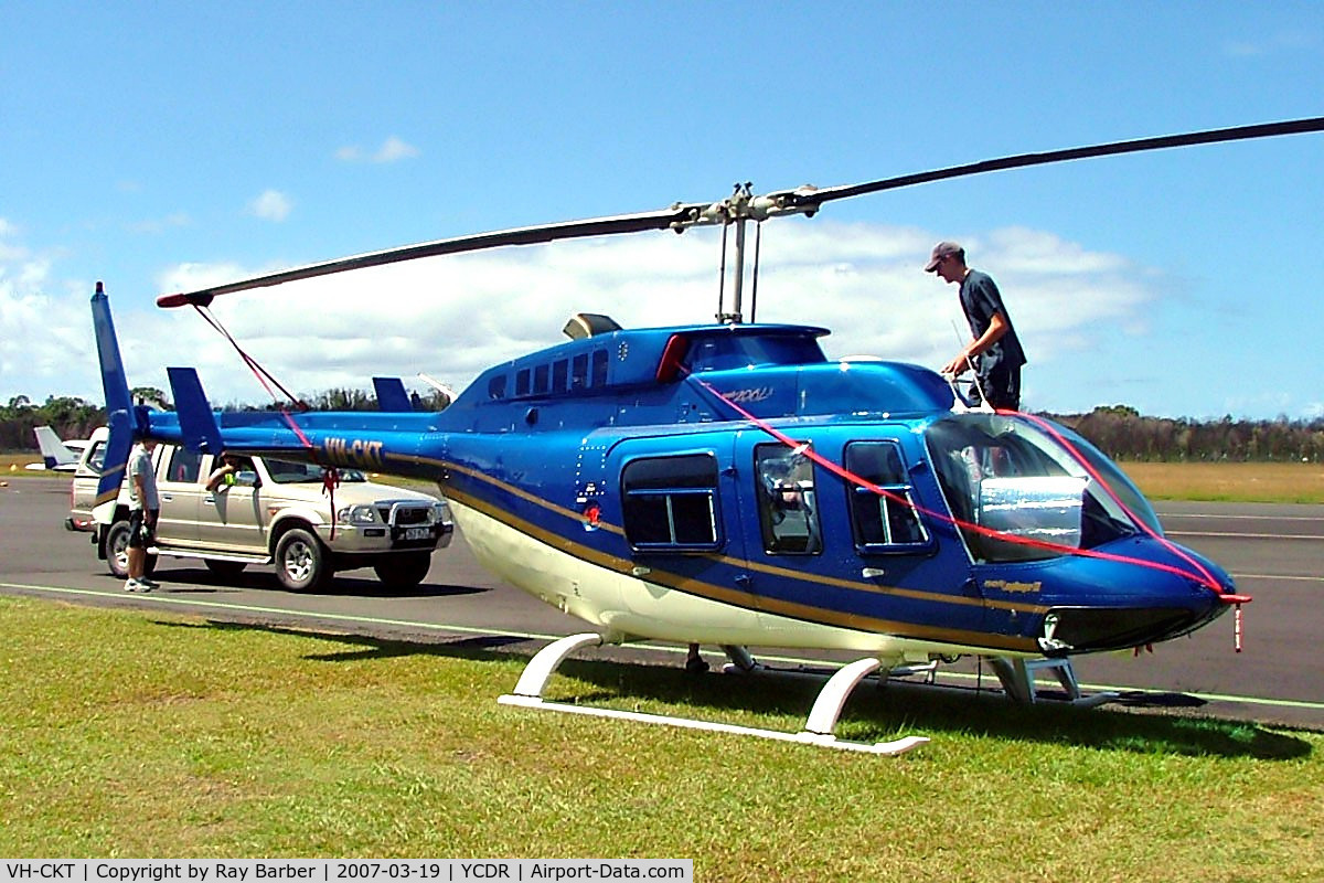 VH-CKT, 1983 Bell 206L-3 LongRanger III C/N 51074, CKT   Bell 206L-3 Long Ranger III [51074] Caloundra~VH 19/03/2007. Seen here at Caloundra~VH