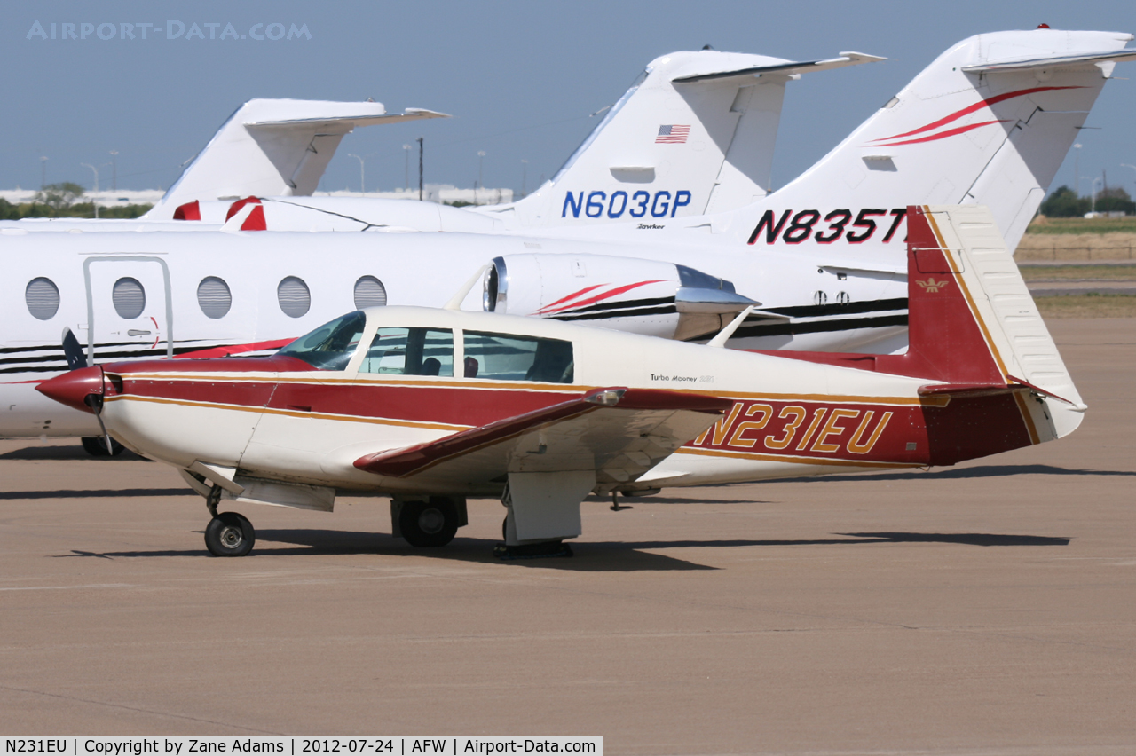 N231EU, 1979 Mooney M20K C/N 25-0208, At Alliance Airport - Fort Worth, TX