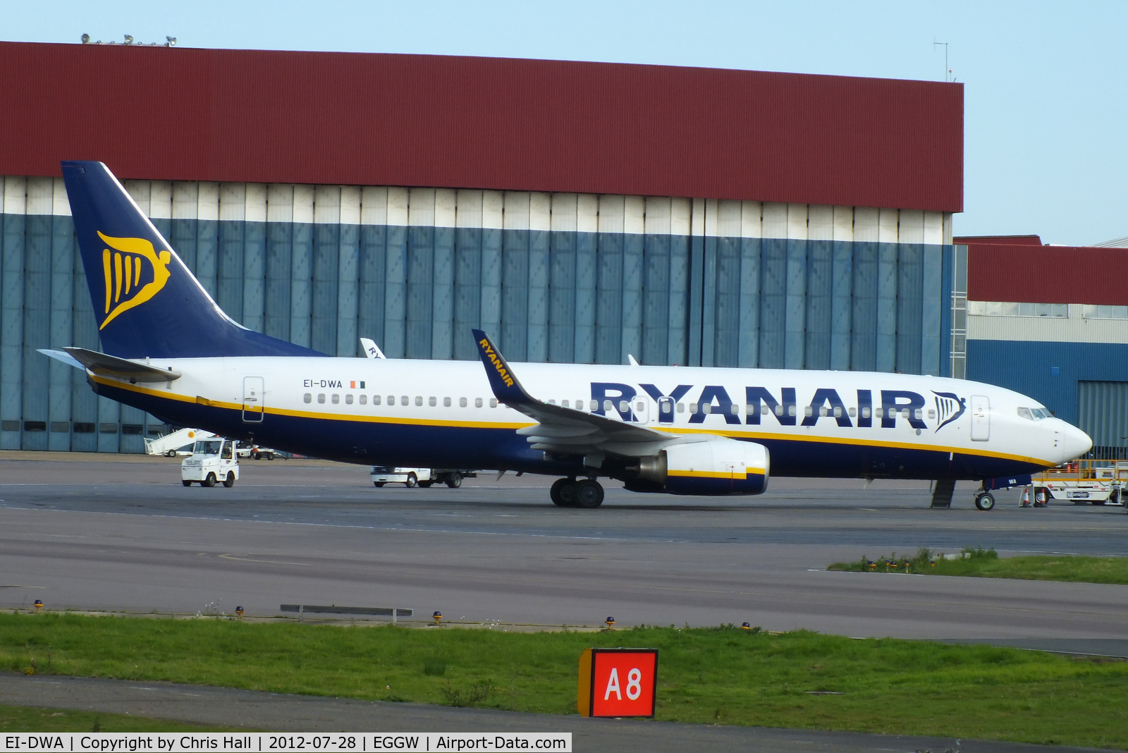 EI-DWA, 2007 Boeing 737-8AS C/N 33617, Ryanair