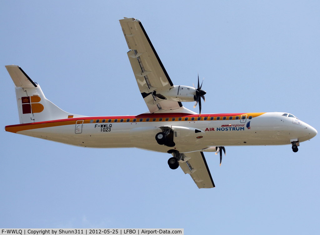 F-WWLQ, 2012 ATR 72-600 C/N 1023, C/n 1023 - To be EC-LRR